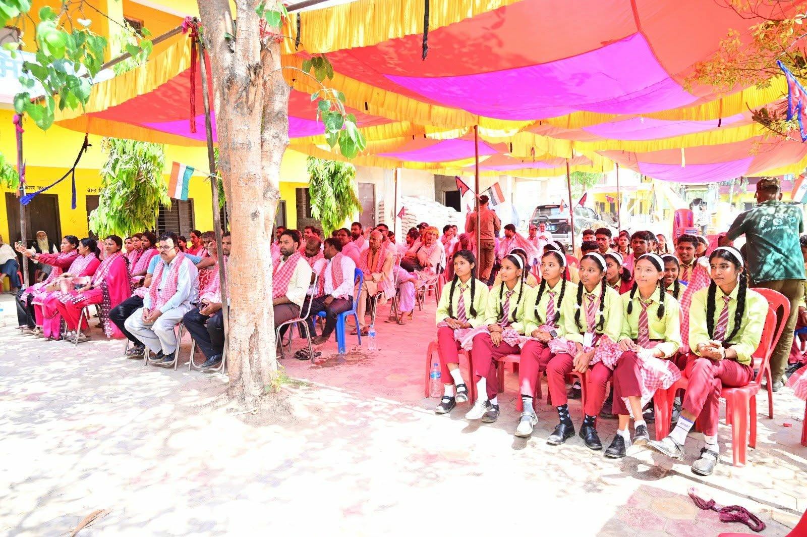 Foundation stone for the construction of Shree Benga Sah Secondary School in Prasauni Rural Municipality-2, Bara District